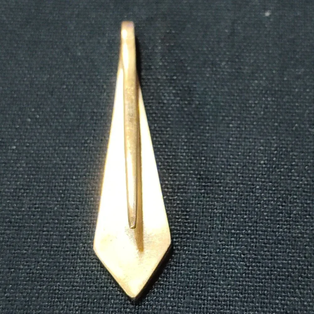 Striking Sterling Silver 925 Vintage Zuni-Style Abalone Inlay Money Tie Clip